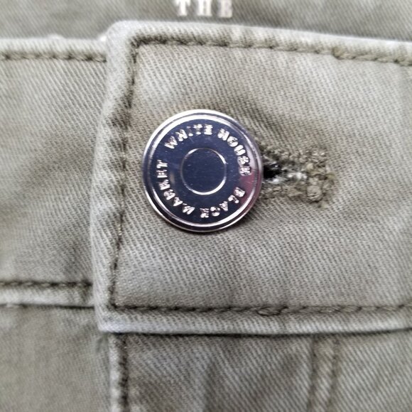 White House Black Market Jeans Womens 4 Olive Green The Sculpt Skinny Ankle - Picture 3 of 16